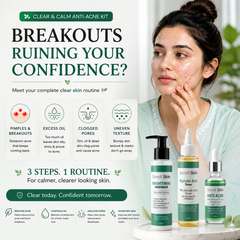 Serell Skin Anti-Acne Kit – facewash toner serum bundle Pakistan