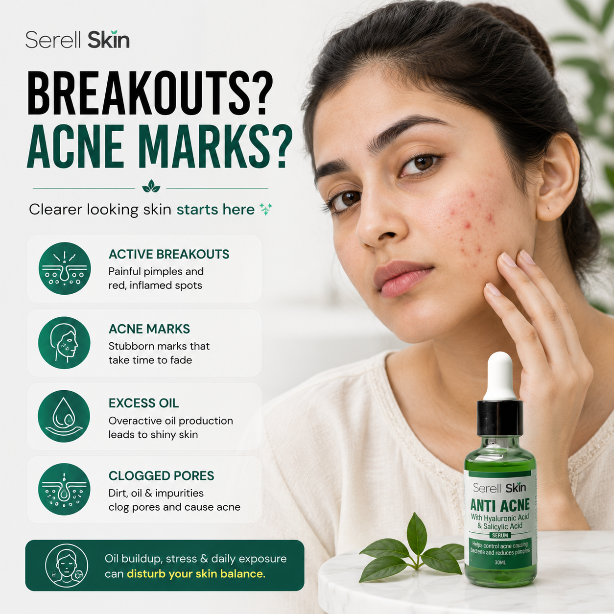 Serell Skin Anti Acne Serum – best acne serum Pakistan