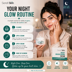 Night Brightening Cream results – Serell Skin Pakistan
