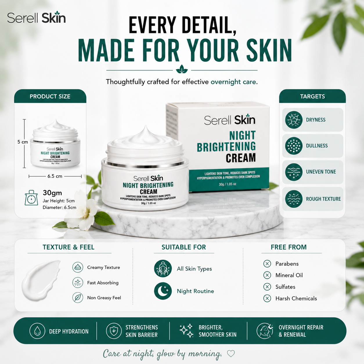 How to use Night Brightening Cream in skincare routine Pakistan