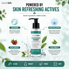 Brightening Facewash ingredients – gentle cleanser for Pakistani skin