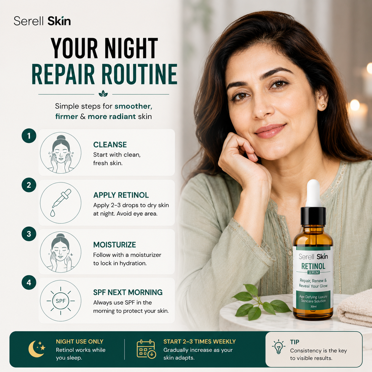 How To Use Retinol Night Serum